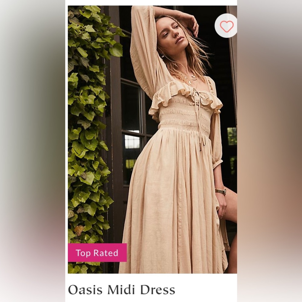 Free People oasis midi dress